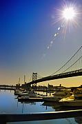 Bill Cannon - Ben Franklin Bridge from the Marina