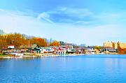 Bill Cannon - Boat House Row from West River Drive