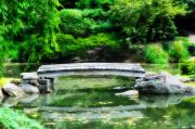 Bill Cannon - Koi Pond Bridge - Japanese Garden