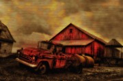 Bill Cannon - Old Red Truck and Barn